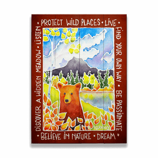 Discover a Hidden Meadow- Wood & Metal Wall Art Wood & Metal Wall Art Karen Savory Wood 9" x 12"