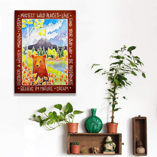 Discover a Hidden Meadow- Wood & Metal Wall Art Wood & Metal Wall Art Karen Savory
