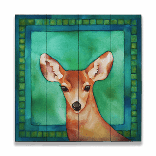 Doe Eyes - Wood & Metal Wall Art Wood & Metal Wall Art Karen Savory