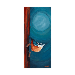 On The Edge Of The Night - Wood & Metal Wall Art Wood & Metal Wall Art Karen Savory Wood 7" x 16"