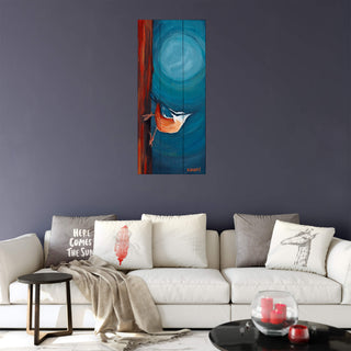 On The Edge Of The Night - Wood & Metal Wall Art Wood & Metal Wall Art Karen Savory