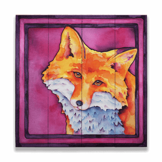 Foxy Lady - Wood & Metal Wall Art Wood & Metal Wall Art Karen Savory