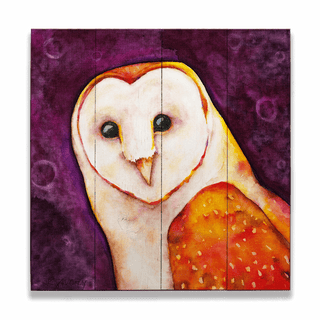 Night Ghost - Wood & Metal Wall Art Wood & Metal Wall Art Karen Savory Wood 10.5" x 10.5"