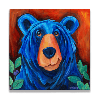 Hunting for Huckleberries - Wood & Metal Wall Art Wood & Metal Wall Art Karen Savory Wood 10.5" x 10.5"