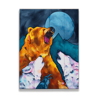 Let's Get It On - Wood & Metal Wall Art Wood & Metal Wall Art Karen Savory Wood 9" x 12"