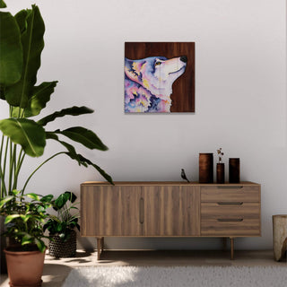 Lone Wolf - Wood & Metal Wall Art Wood & Metal Wall Art Karen Savory