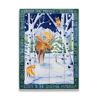Long Winter Nights - Wood & Metal Wall Art Wood & Metal Wall Art Karen Savory