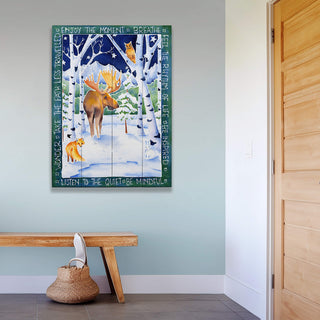 Long Winter Nights - Wood & Metal Wall Art Wood & Metal Wall Art Karen Savory