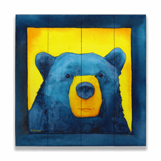 Mama Bear - Wood & Metal Wall Art Wood & Metal Wall Art Karen Savory Wood 10.5" x 10.5"
