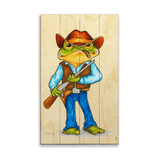 Mr Tough Guy - Wood & Metal Wall Art Wood & Metal Wall Art Karen Savory Wood 8" x 14"