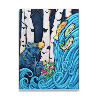 Mystic Falls - Wood & Metal Wall Art Wood & Metal Wall Art Karen Savory Wood 9" x 12"
