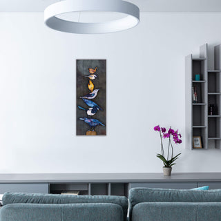 Once In A Dusky Moon - Wood & Metal Wall Art Wood & Metal Wall Art Karen Savory