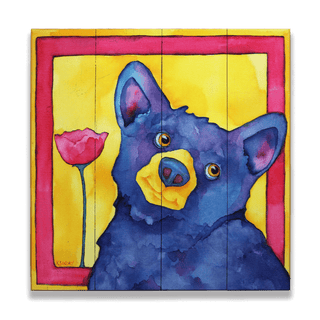 Cute as a Poppy - Wood & Metal Wall Art Wood & Metal Wall Art Karen Savory