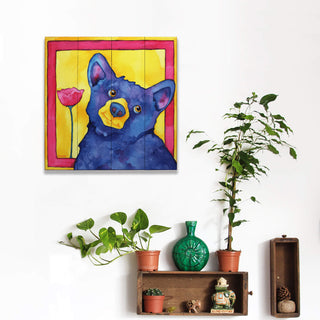 Cute as a Poppy - Wood & Metal Wall Art Wood & Metal Wall Art Karen Savory