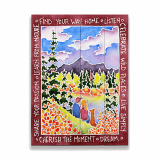 Sharing the Moment - Wood & Metal Wall Art Wood & Metal Wall Art Karen Savory