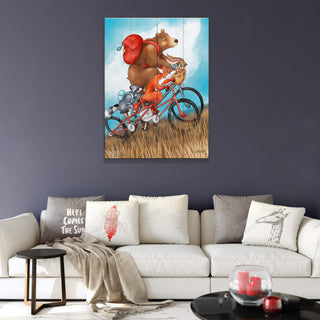 Wild On Wheels - Wood & Metal Wall Art Wood & Metal Wall Art Karen Savory