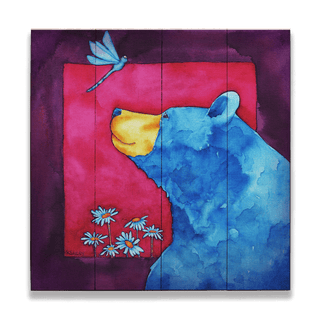Wonder Bear - Wood & Metal Wall Art Wood & Metal Wall Art Karen Savory