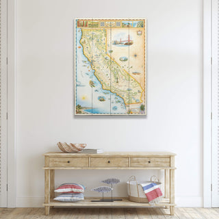California Xplorer Map - Wood & Metal Wall Art Wood & Metal Wall Art Xplorer Maps