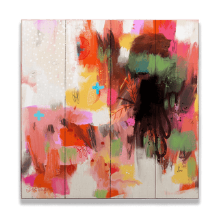 Feelings From Afar- Wood & Metal Wall Art Wood & Metal Wall Art Zoe Ingram Wood 10.5" x 10.5"