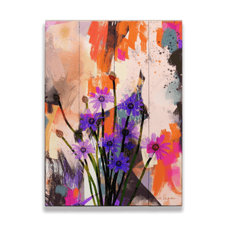 Catananche - Wood & Metal Wall Art Wood & Metal Wall Art Zoe Ingram Wood 9" x 12"