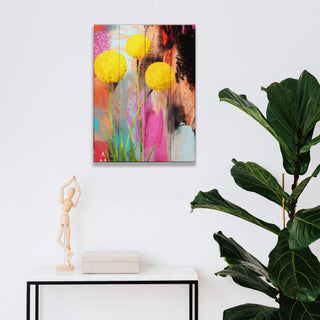 Craspedia - Wood & Metal Wall Art Wood & Metal Wall Art Zoe Ingram
