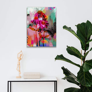 Echinacea - Wood & Metal Wall Art Wood & Metal Wall Art Zoe Ingram