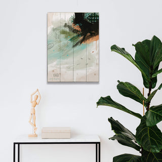 Solitary Swimming - Wood & Metal Wall Art Wood & Metal Wall Art Zoe Ingram