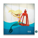 Mermaid's Beacon: Square - Wood & Metal