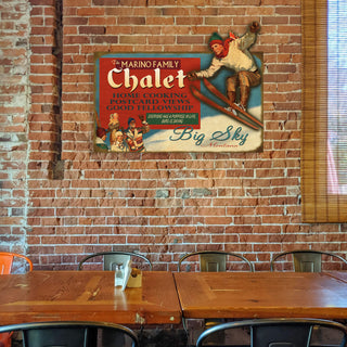 Ski Chalet Cutup - Wall Decor Shaped Wall Art Meissenburg Designs