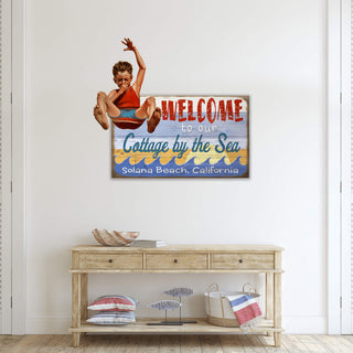 A Boy's Jump for Joy: Brunette - Wall Decor Shaped Wall Art Meissenburg Designs