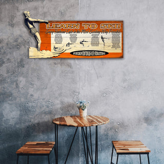 Learn to Ski - Wood Wall Decor Shaped Wall Art Meissenburg Designs