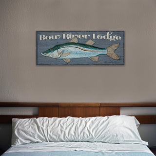 Snook: Personalized - Metal on Wood Shaped Wall Art Shelle Lindholm