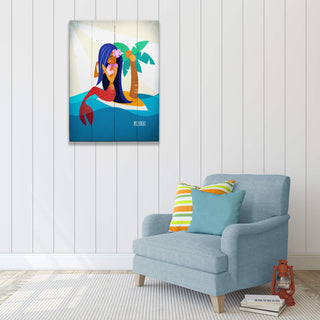Mermaid's Retreat: Portrait - Wood & Metal Wall Art Wood & Metal Wall Art Meissenburg Designs