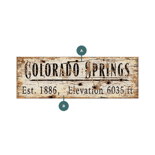 [AFW] Colorado Springs W88 11x32 Version - Wood & Metal Wall Art Wood & Metal Wall Art Out West Design