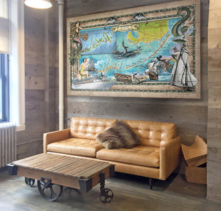 The Florida Keys: Illustrated Map - Wood & Metal Wall Art Wood & Metal Wall Art Lisa Middleton