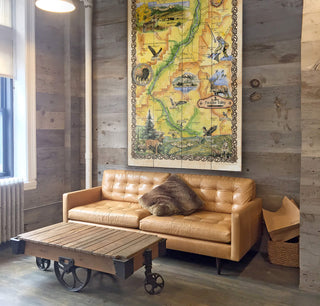 Paradise Valley, Montana: Illustrated Map - Wood & Metal Wall Art Wood & Metal Wall Art Lisa Middleton