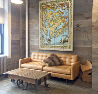 Beaufort South Carolina: Illustrated Map - Wood & Metal Wall Art Wood & Metal Wall Art Lisa Middleton