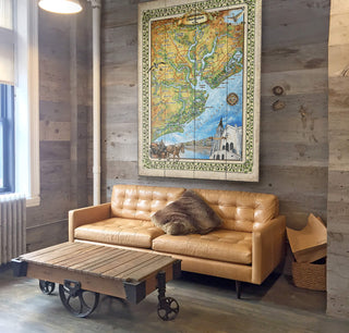 Charleston, South Carolina: Illustrated Map - Wood & Metal Wall Art Wood & Metal Wall Art Lisa Middleton