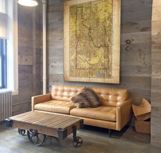 Historic Vintage Map of Idaho - Wood & Metal Wall Art Wood & Metal Wall Art Lisa Middleton