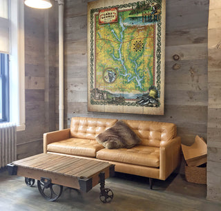 A New Map of Lake Oconee Georgia - Wood & Metal Wall Art Wood & Metal Wall Art Lisa Middleton