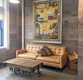 Majestic National Parks: Illustrated Map - Wood & Metal Wall Art Wood & Metal Wall Art Lisa Middleton