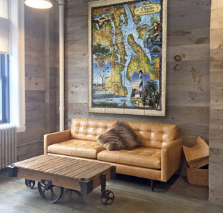 Sites of St. Augustine: Illustrated Map - Wood & Metal Wall Art Wood & Metal Wall Art Lisa Middleton