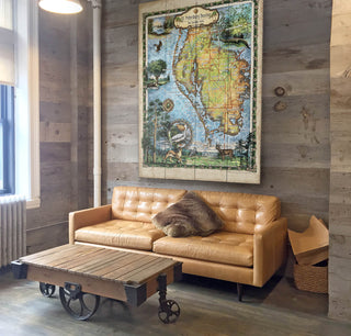 St. Petersburg Beaches, Florida: Illustrated Map - Wood & Metal Wall Art Wood & Metal Wall Art Lisa Middleton