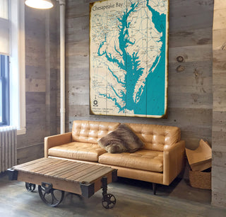 Chesapeake Bay, MD, VA, DE - Wood & Metal Wall Art Wood & Metal Wall Art Lake Art