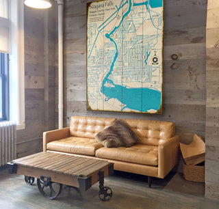Niagara Falls (portrait orientation) NY - Wood & Metal Wall Art Wood & Metal Wall Art Lake Art
