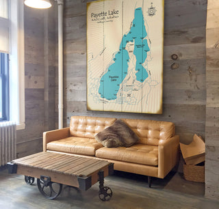 Payette Lake, Idaho - Wood & Metal Wall Art Wood & Metal Wall Art Lake Art