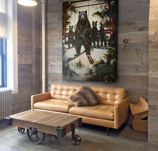 No Generation Gap on a Powder Day - Wood & Metal Wall Art Wood & Metal Wall Art Marilynn Dwyer Mason