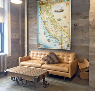 California Xplorer Map - Wood & Metal Wall Art Wood & Metal Wall Art Xplorer Maps