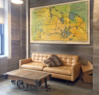 Headwaters of the Mississippi: Illustrated Map - Wood & Metal Wall Art Wood & Metal Wall Art Lisa Middleton