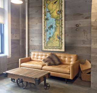 The Nature Coast of Florida: Illustrated Map - Wood & Metal Wall Art Wood & Metal Wall Art Lisa Middleton